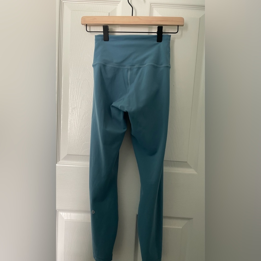Lululemon Wunder Train Contour Fit High-Rise Legging 25” (Utility Blue) - Picture 4 of 5